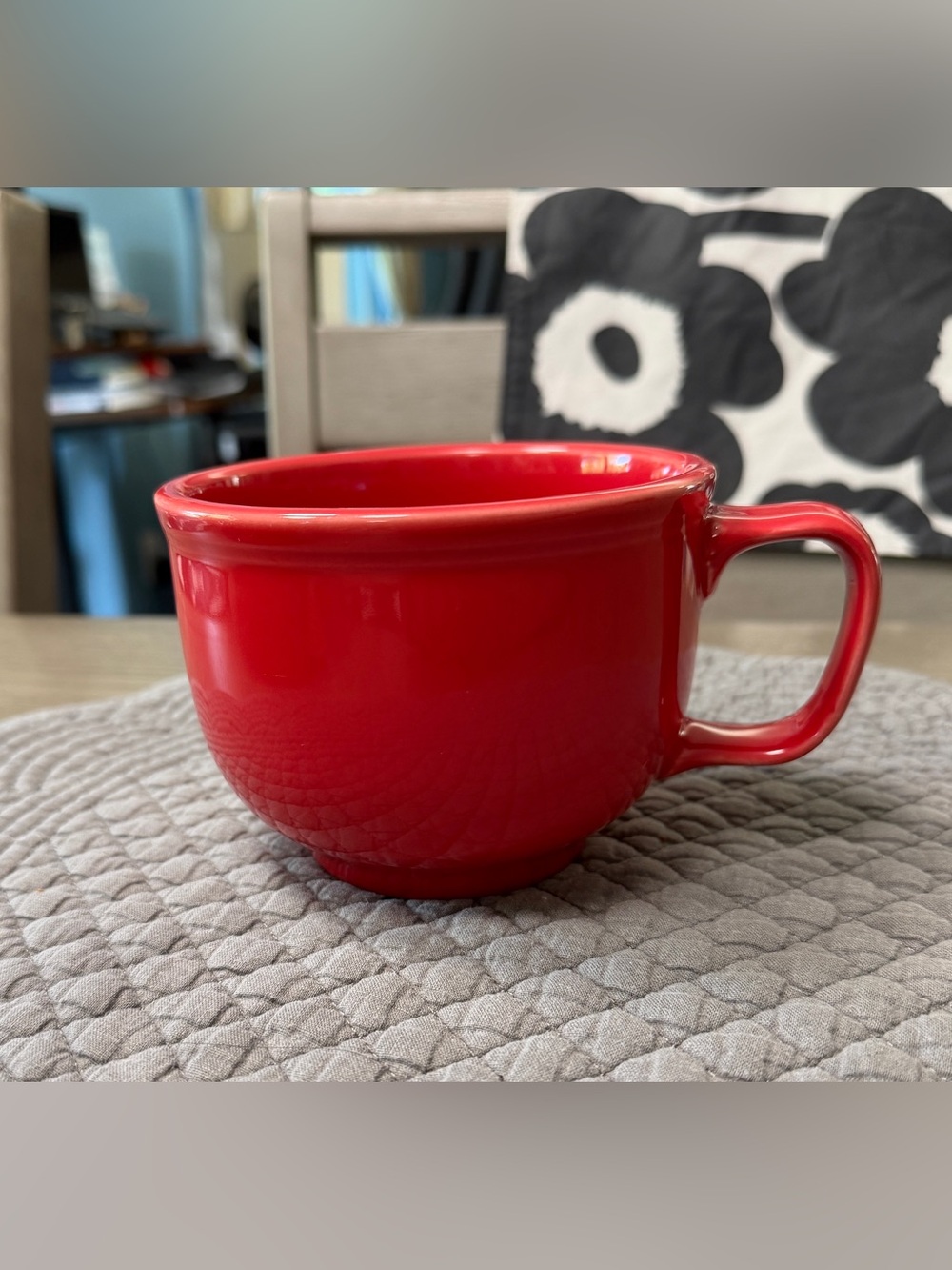 Contemporary Fiesta Scarlet Red Jumbo 16 Oz. Latte Coffee Mug- Retired
